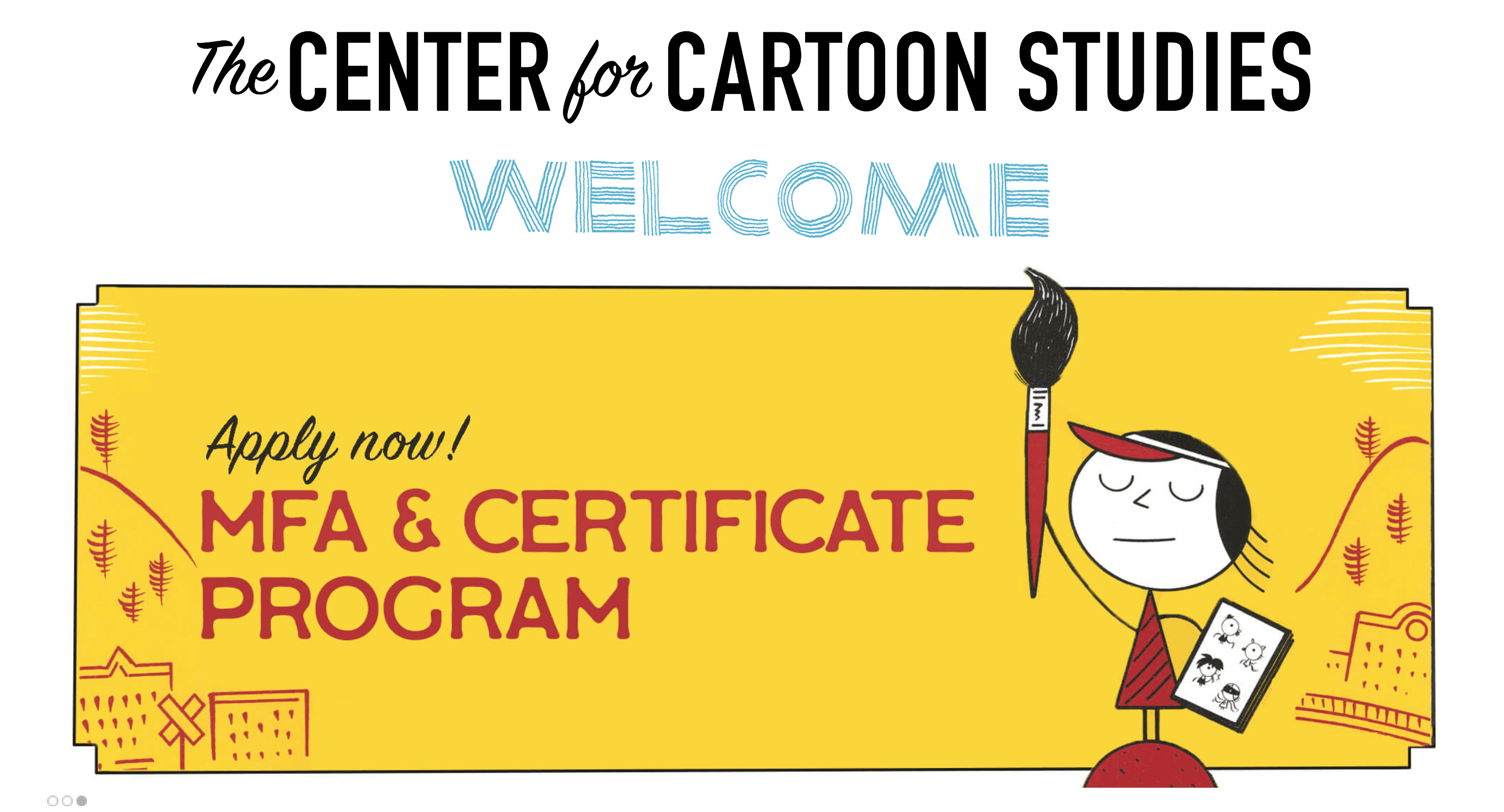 Center For Cartoon Studies: UI design + web development